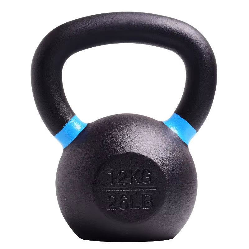 Factory Custom Cast Iron Competition Kettlebell Set Powder Coated for Body Building Fitness, Random Color