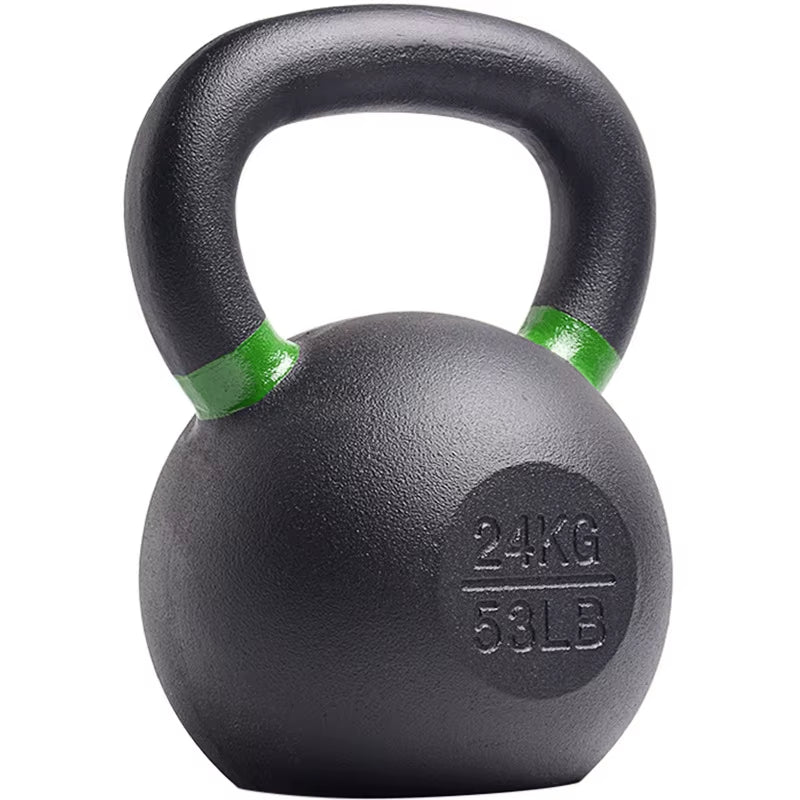 Factory Custom Cast Iron Competition Kettlebell Set Powder Coated for Body Building Fitness, Random Color