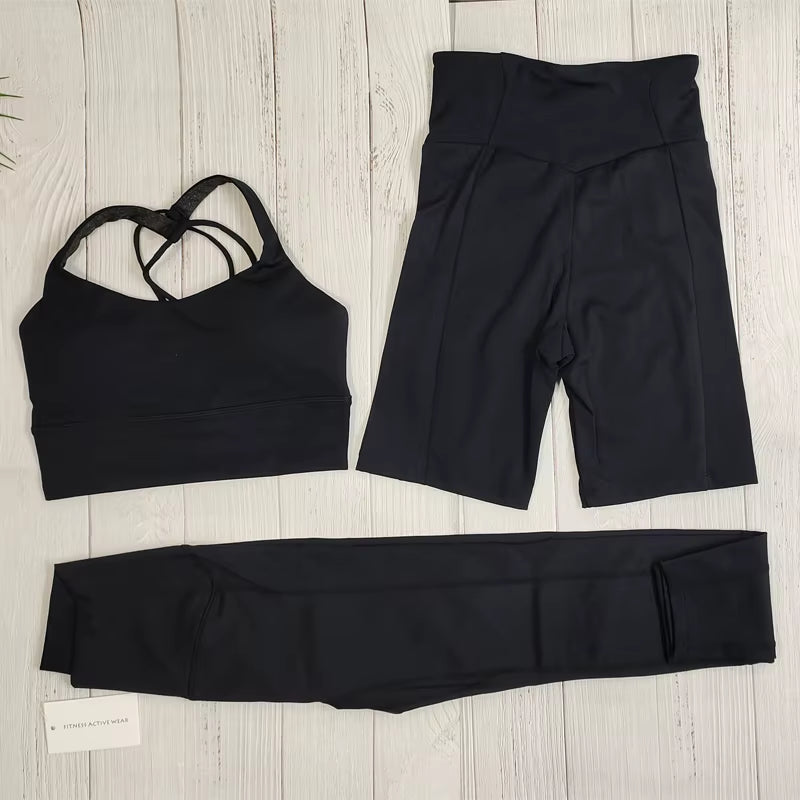 Naked-Feel Yoga Set Yoga Leggings Set Women Fitness Suit for Yoga Clothes High Waist Gym Workout Sportswear Gym Sports Clothing