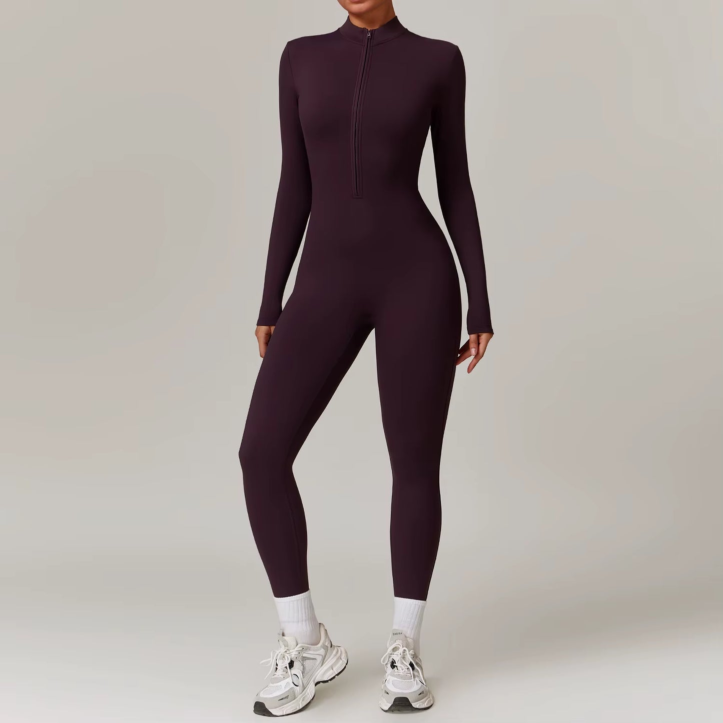 Women'S Clothes Yoga Set Yoga Jumpsuits One Piece Workout Long Sleeve Rompers Sportswear Gym Set Workout Tracksuit Bodysuits