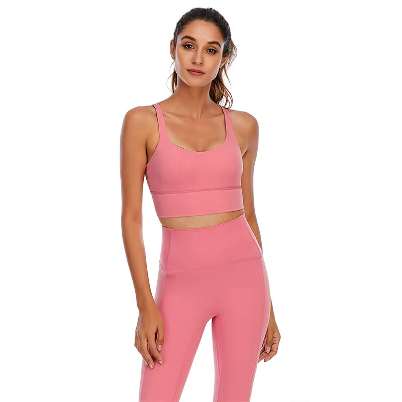 Naked-Feel Yoga Set Yoga Leggings Set Women Fitness Suit for Yoga Clothes High Waist Gym Workout Sportswear Gym Sports Clothing