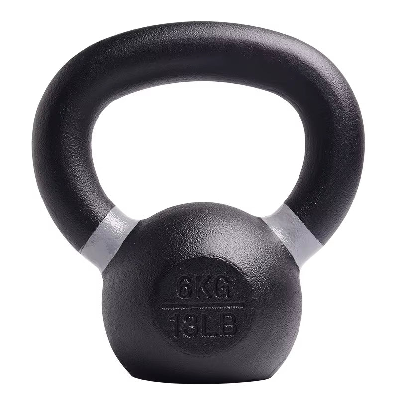 Factory Custom Cast Iron Competition Kettlebell Set Powder Coated for Body Building Fitness, Random Color