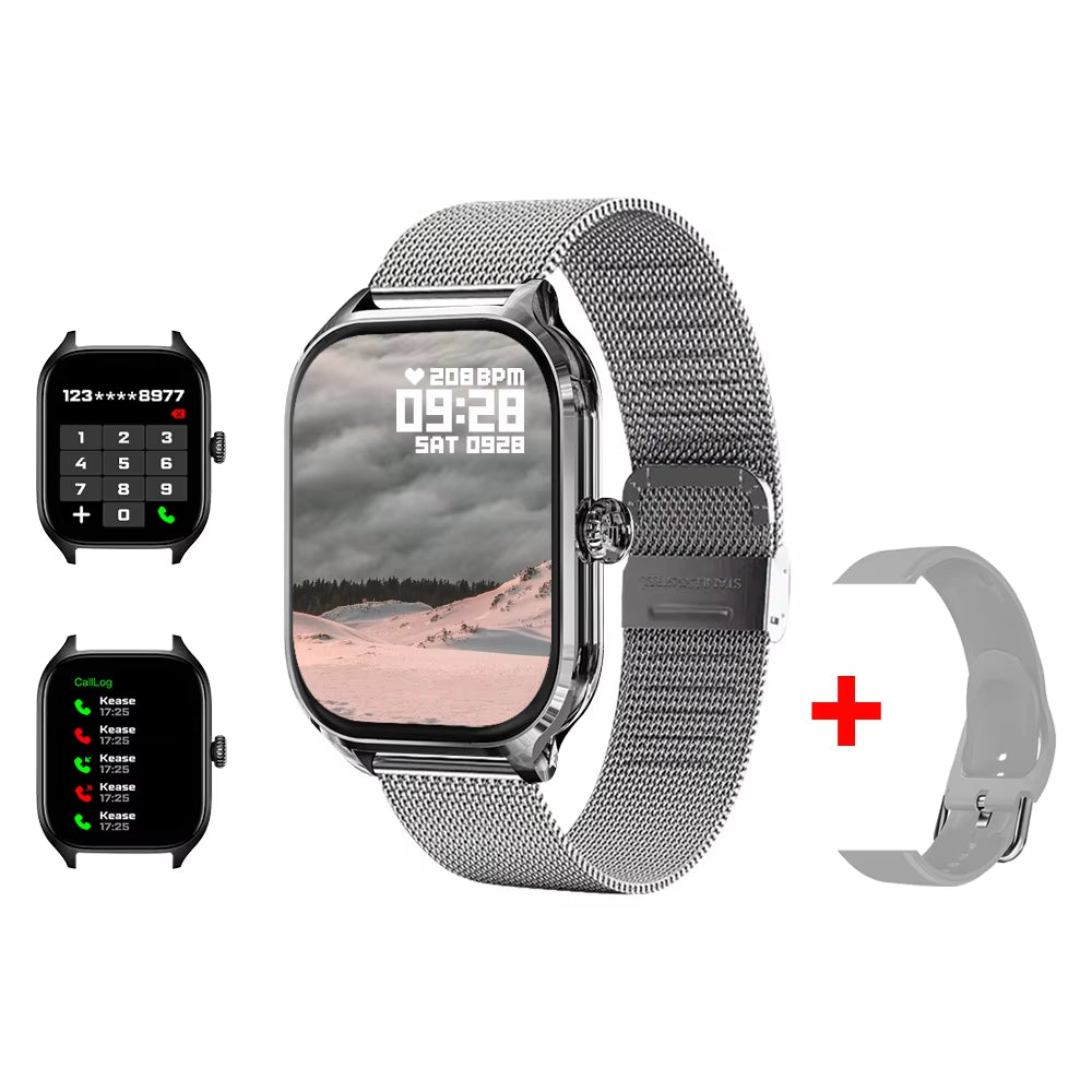 H9 2025 Smart Watch 2.01-Inch HD Display Receive Make Calls Message Preview Sport Mode Weather Forecast Smart Watch