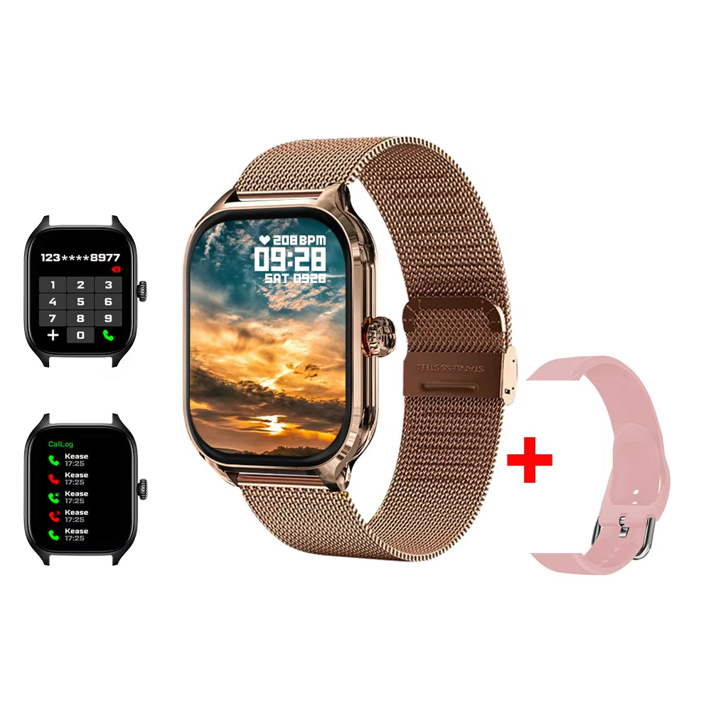 H9 2025 Smart Watch 2.01-Inch HD Display Receive Make Calls Message Preview Sport Mode Weather Forecast Smart Watch