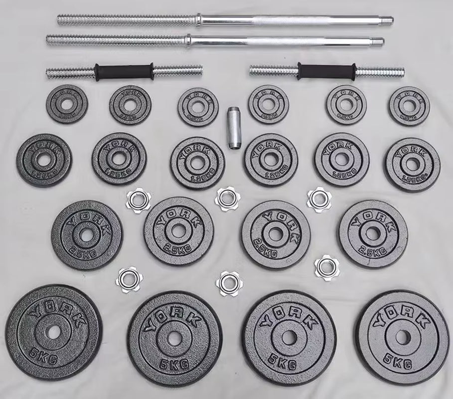Hot Fitness Equipment 10-50Kg Boxed Dumbbells Can Be Turned into Barbell Strength Training Free Weight Fitness Adjustable Suit.