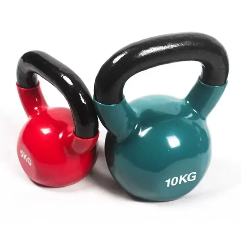 Factory Custom Cast Iron Competition Kettlebell Set Powder Coated for Body Building Fitness, Random Color