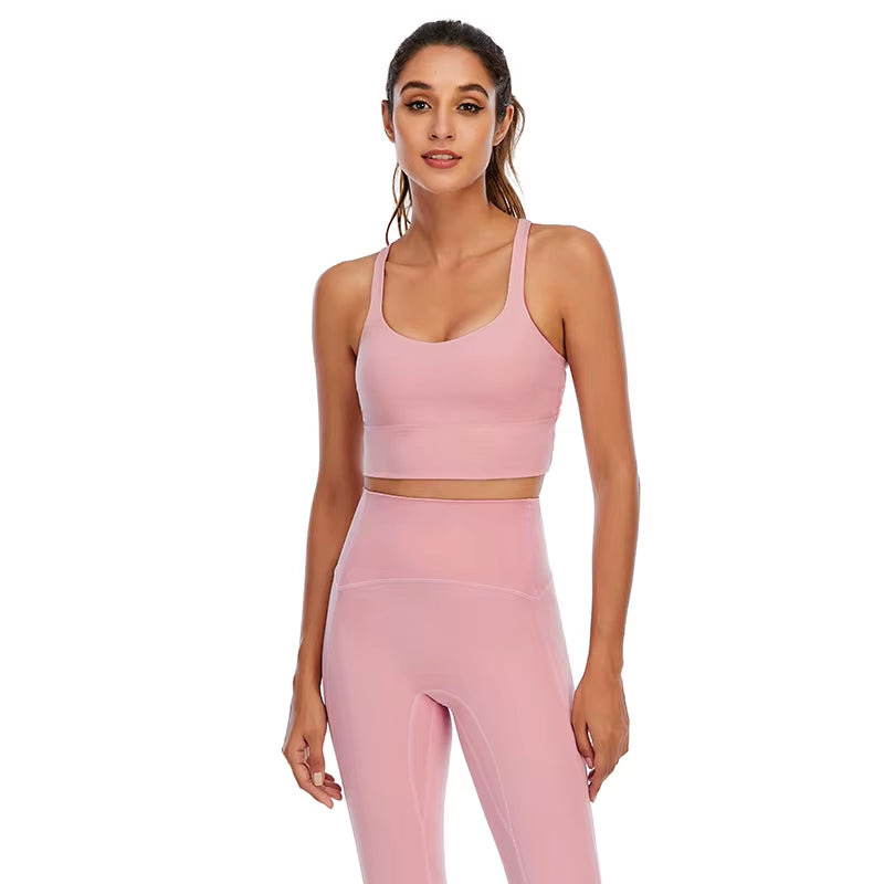 Naked-Feel Yoga Set Yoga Leggings Set Women Fitness Suit for Yoga Clothes High Waist Gym Workout Sportswear Gym Sports Clothing