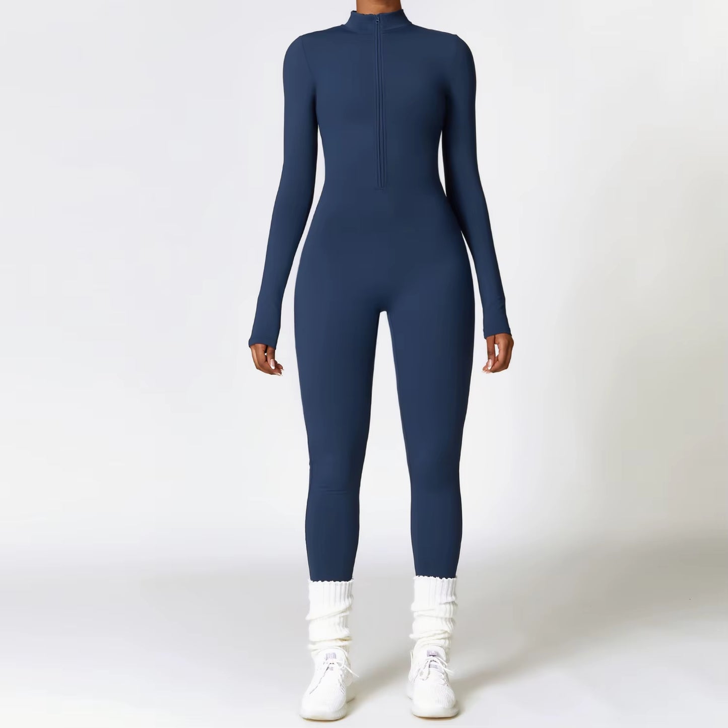 Women'S Clothes Yoga Set Yoga Jumpsuits One Piece Workout Long Sleeve Rompers Sportswear Gym Set Workout Tracksuit Bodysuits