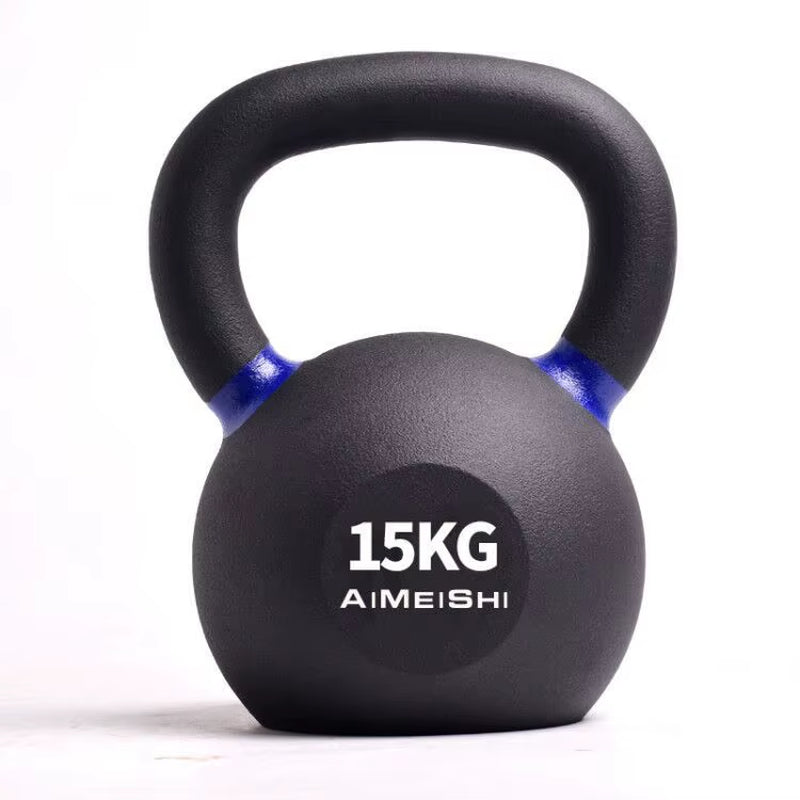 Factory Custom Cast Iron Competition Kettlebell Set Powder Coated for Body Building Fitness, Random Color