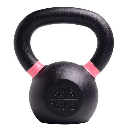Factory Custom Cast Iron Competition Kettlebell Set Powder Coated for Body Building Fitness, Random Color