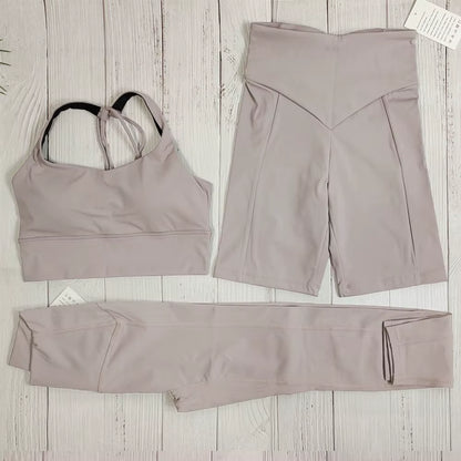 Naked-Feel Yoga Set Yoga Leggings Set Women Fitness Suit for Yoga Clothes High Waist Gym Workout Sportswear Gym Sports Clothing