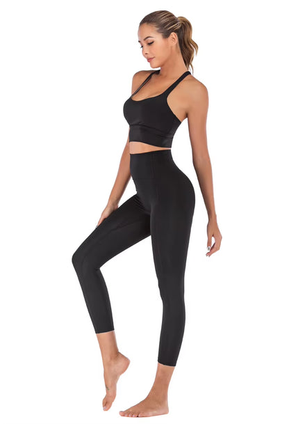Naked-Feel Yoga Set Yoga Leggings Set Women Fitness Suit for Yoga Clothes High Waist Gym Workout Sportswear Gym Sports Clothing