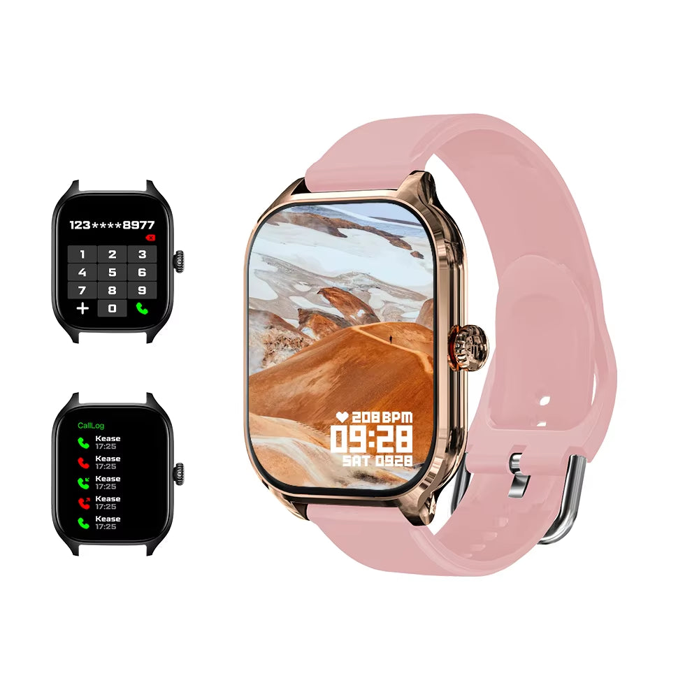 H9 2025 Smart Watch 2.01-Inch HD Display Receive Make Calls Message Preview Sport Mode Weather Forecast Smart Watch