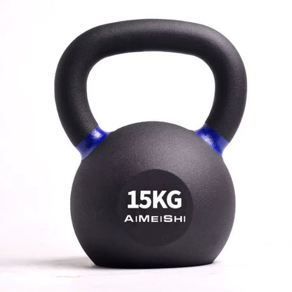 Factory Custom Cast Iron Competition Kettlebell Set Powder Coated for Body Building Fitness, Random Color